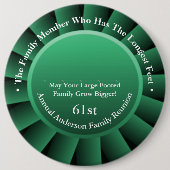 最長足サイズファミリー懇親会賞 缶バッジ (正面)