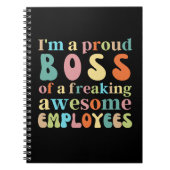 最高な社員たちを誇りに思う上司だ ノートブック (正面)