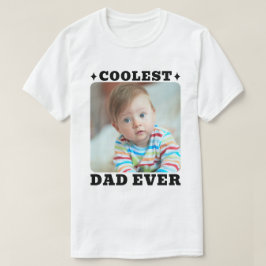 最高にかっこいいパパ 初めての父の日 ベビー写真 Tシャツ