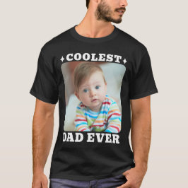 最高にかっこいいパパ 初めての父の日 ベビー写真 Tシャツ