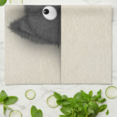 最高になっているかわいく柔らかい黒猫 キッチンタオル (折り畳み)