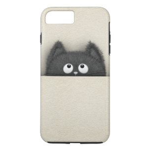 最高になっているかわいく柔らかい黒猫 iPhone 8 PLUS/7 PLUSケース