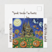 最高にクールなハロウィンパーティー：ご参加をお待ちしています ポストカード (正面/裏面)