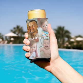 最高にクールなパパへ 初めての父の日ベビーフォト スリム缶クーラー