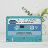 最高にクールなレトロバースデーパーティ 招待状 (スタンド正面)