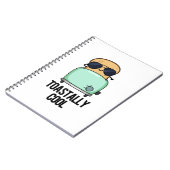 最高にクールな面白いトーストパンの駒 ノートブック (左側)