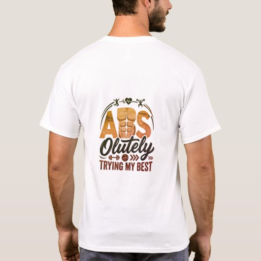最高に努力するぜ Tシャツ (裏面)
