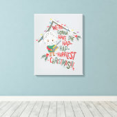 最高に幸せなクリスマスを過ごす キャンバスプリント (インサイチュ (ウッドフロア))