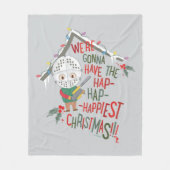 最高に幸せなクリスマスを過ごす フリースブランケット (正面)