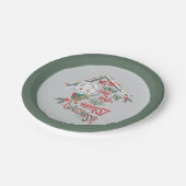 最高に幸せなクリスマスを過ごす ペーパープレート (アングル)