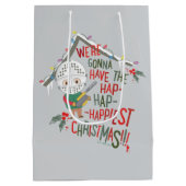 最高に幸せなクリスマスを過ごす ミディアムペーパーバッグ (裏面)