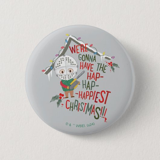 最高に幸せなクリスマスを過ごす 缶バッジ (正面)