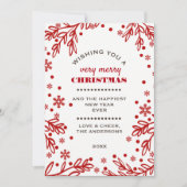 最高に幸せな休日。カスタムクリスマスフラットカード シーズンカード (正面)