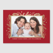 最高に幸せな休日。カスタム磁気フォトカード (正面)