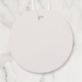 最高に幸せな休日 |ドッグフォトクリスマスミニマル フェイバータグ (裏面)