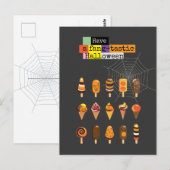 「最高に怖くておいしい」ハロウィン・アイス・クリーム・イベント ポストカード (正面/裏面)