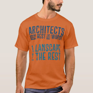 最高に最悪な建築家たち 1 ランドスケープ ジョーク Tシャツ