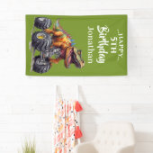 最高に楽しい恐竜ＴＲＥＸモンスタートラックパーティー 横断幕 (インサイチュ)