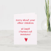 最高に素敵に仕上がった！ - ジョーク名言 父の日 カード (正面)