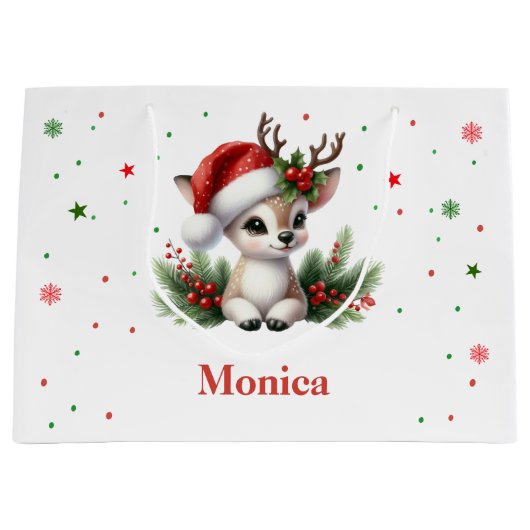 最高に素晴らしいクリスマスの誕生日 ラージペーパーバッグ (正面)