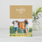 最高に素晴らしいクリスマス・グリーティング・カード[金ゴールド] シーズンカード (スタンド正面)