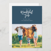 最高に素晴らしいクリスマス・グリーティング・カード[navy] シーズンカード (正面/裏面)