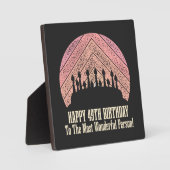 最高に素晴らしい人と49歳の誕生日をおめでとう フォトプラーク (正面)