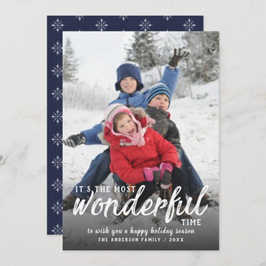 最高に素晴らしい時間と手書きの台本写真 シーズンカード (正面/裏面)