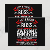 最高に素晴らしい社員たちの誇り高い上司です シーズンカード (正面/裏面)