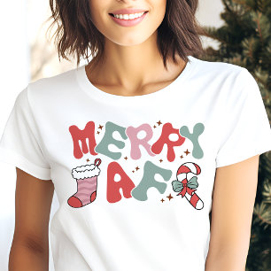 最高に面白いレトロクリスマス トライブレンドTシャツ