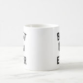 最高のباباエバーバギフト コーヒーマグカップ (中央)