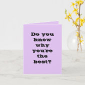 最高のあなた（ジョーク）誕生日カード カード (黄色い花)