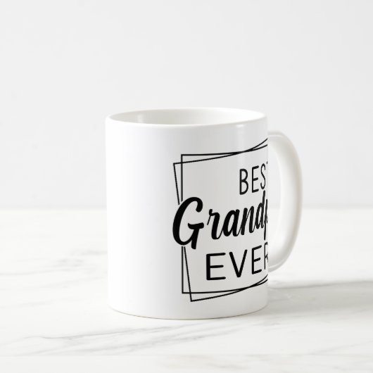 最高のおじいさん父の日のおじいさん コーヒーマグカップ (正面右)