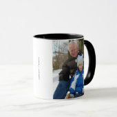 最高のおじいちゃんエバータイポグラフィカスタムの写真マグ マグカップ (正面右)