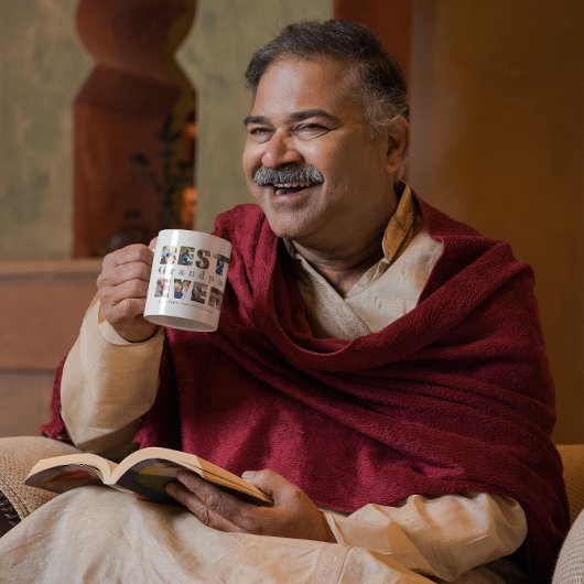 最高のおじいちゃんカスタム文字写真 コーヒーマグカップ