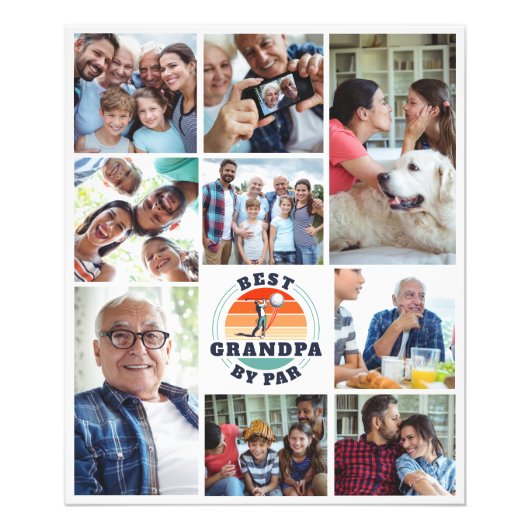 最高のおじいちゃんバイパーファミリー フォトプリント (正面)