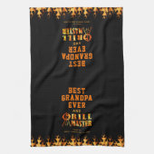 最高のおじいちゃんパーソナライズされた キッチンタオル (縦)