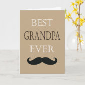 最高のおじいちゃん永遠に幸せな父の日カスタム カード (黄色い花)