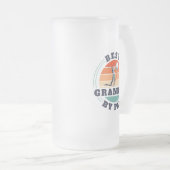 最高のおじいちゃん祖父母デイレトロカスタムダディ フロストグラスビールジョッキ (正面右)