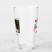 最高のおじいちゃん超かわいい写真カスタム タンブラーグラス (右)