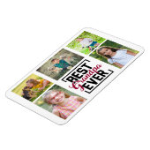 最高のおじいちゃん5孫コラージュ マグネット (左側)