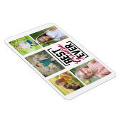 最高のおじいちゃん5孫コラージュ マグネット (右側)