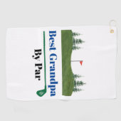 最高のおじいちゃん ゴルフタオル (横)