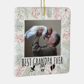 最高のおじいちゃん セラミックオーナメント (右)