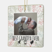 最高のおじいちゃん セラミックオーナメント (左)
