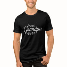 最高のおじいちゃん ブラック ホワイト Tシャツ