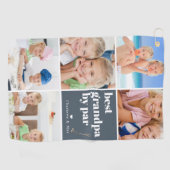 最高のおじいちゃん | Photo Collage Father's Day ゴルフタオル (横)