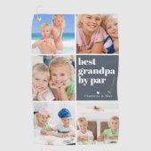 最高のおじいちゃん | Photo Collage Father's Day ゴルフタオル (正面)