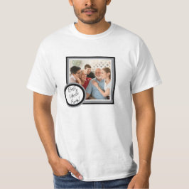 最高のおじさん ブラック カスタム 写真ギフトTシャツ Tシャツ