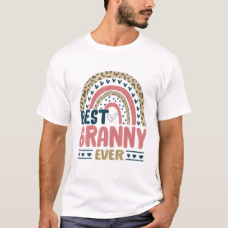最高のおばあさんレインボーおもしろいマザーズデイギフト Tシャツ